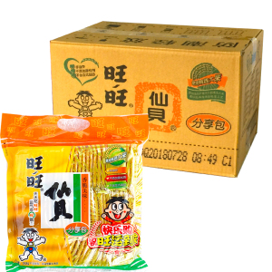 旺旺仙贝经济包258g*8袋零食小吃饼干整箱江浙沪包邮