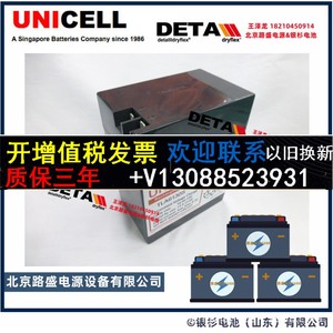 新加坡UNICELL蓄电池TLA6130S 6V13Ah 设备电能电池 UPS 后备系统