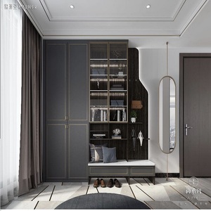 皮纹金属线条门板