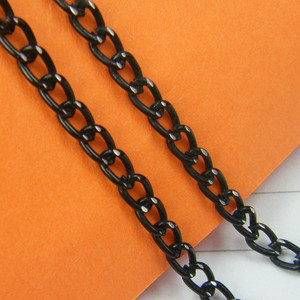 diy链条配件黑色金属链装饰链饰品链包包链铁链饰链铝链