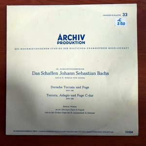 巴赫 管风琴托卡塔与赋格 柔板 瓦尔哈演绎 10寸黑胶LP