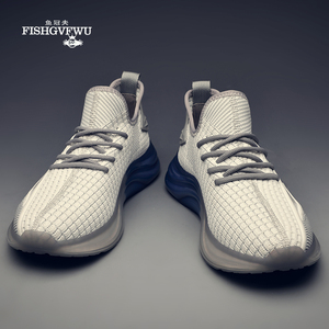 008人付款天猫【鱼冠夫】运动鞋男透气2023新款网面