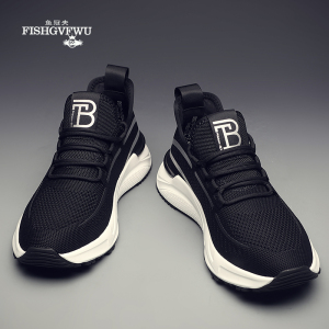 鱼冠夫旗舰店天猫【鱼冠夫】运动鞋男网面透气20