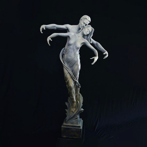 玻璃钢舞蹈人像雕塑铸铜抽象艺术雕塑定制展览音乐馆装饰青铜摆件