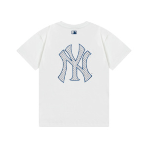 韩国MLB短袖2024NY刺绣运动圆领时尚T恤夏季纯棉情侣男女新款上衣