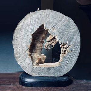 木于根雕厂香樟风化木根雕空谷寻梦木雕摆件客厅家居办公室工艺品