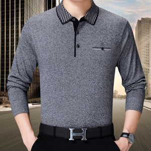 京东购物商城品牌男装专柜正品官网梦特娇长袖体t恤针织衫秋中年t