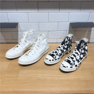 匡威新款1970s三星标蒸汽朋克波点圈圈泡泡女款高帮帆布鞋a01183c