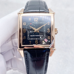 二手正品芝柏方形18k玫瑰金32*34.2mm表径自动机械男士手表