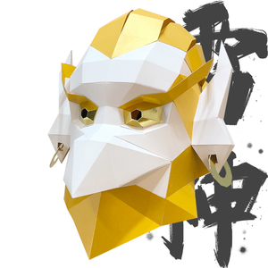 复仇者雷公雷神面具cos创意手工diy纸模头套聚会演出表演道具拍摄