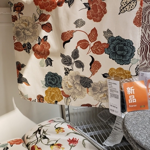 温馨宜家ikea特罗茂布料纯棉手工diy剪裁布料窗帘布棉布柔软包邮