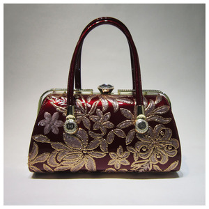 兰玛珊蒂3216女包新款漆皮珠片时尚手提包网红晚宴包专柜正品百搭