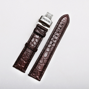 美洲鳄鱼皮爱宝时epos手表带3390浪漫星月情感原创系列真皮带20mm