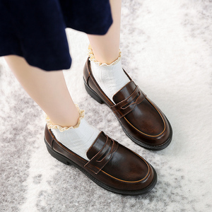 复古配裙子鞋平底女鞋日系小皮鞋学院风jk鞋子制服鞋英伦乐福单鞋