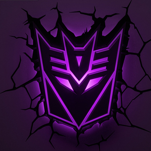 造梦师孩之宝变形金刚4霸天虎狂派标志logo创意3d壁灯个性小夜灯
