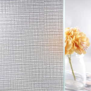 布纹玻璃贴膜夹丝磨砂膜透光不透明浴室防窥移门艺术装饰窗户贴纸