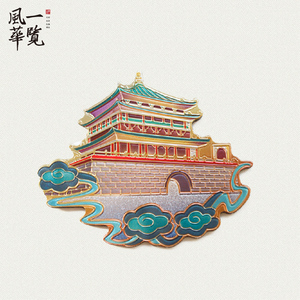 中国古建筑冰箱贴