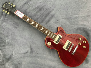 国产电吉他 大g lp款 酒红色枫木虎纹 琴体一块木琴颈一块木