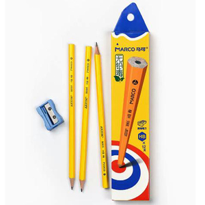 马可环保学生铅笔24支12支36支原木HB小学生幼儿园办公绘图绘画考试六角型铅笔8005马可小学生铅笔