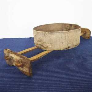 民俗老物件老木骡子老木筛子老式箩床文革老旧农具筛面粉工具怀旧