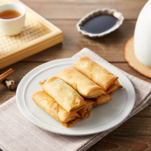 三全素馅春卷180g油炸小吃全素春卷酒店奶茶店休闲小食10只