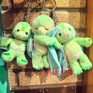 上海香港迪士尼国内代购奥乐米拉olu小乌龟卡通毛绒钥匙扣挂件