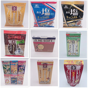 4件包邮日本零食Morinaga森永经典岩盐特浓焦牛奶t太妃软糖果袋装