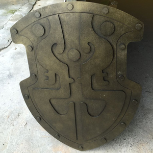 玄关挡煞辟邪圆盾铜盾中式壁挂装p饰品可手持盾牌道睿勤商贸城126