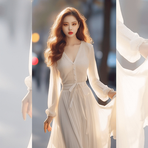 春装搭配一整套高级感洋气时尚时髦气质小香风白色上衣裙子套装女