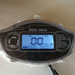 越野者电动车液晶仪表总成盘电量显示表48v60v64v80v72v96v