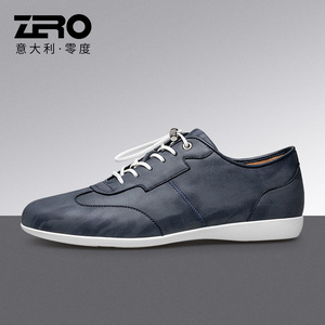 zero零度男鞋男士休闲皮鞋2022年春季新品软面羊皮日常真皮休闲鞋