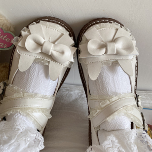 萝莉鞋梅露露lolita圆头日系jk制服鞋白色小皮鞋女大头娃娃lo鞋夏
