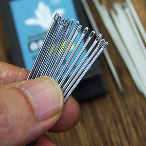 20根白兰牌手缝钢针 老式铁针 小号绣花针家用缝衣服练习视力小针