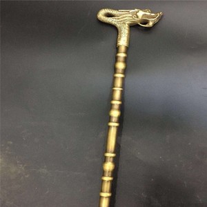 仿古青铜纯铜水龙头拐杖