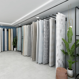 时尚壁布样品样板简约陈列摆放货架布料纱窗帘小样落地摇摆展示架