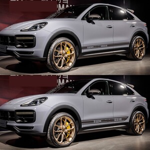 适用保时捷卡宴车贴拉花cayenne gts车身改装饰侧裙彩条贴纸macan