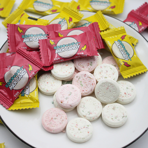 醇然心动可爱跳奶片糖带跳跳糖的奶片儿童零食好吃独立包装压片糖