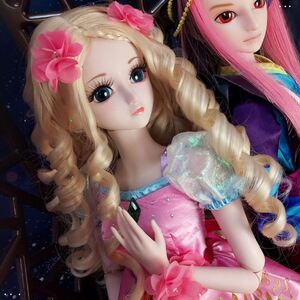 白光莹仙子叶罗丽娃娃60厘米女孩玩具夜萝莉全套素白版鞋子