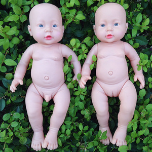 仿真婴儿洗澡光身育婴护理师按摩教具家政模型早教搪胶培训假娃娃