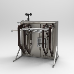 一款智能,随阳光调角度,自动收衣,雨布防护的晾衣架.