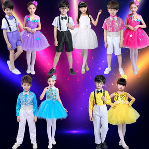 六一儿童表演服装男女童长演出舞蹈合唱套装节目幼儿园走秀蓬蓬裙