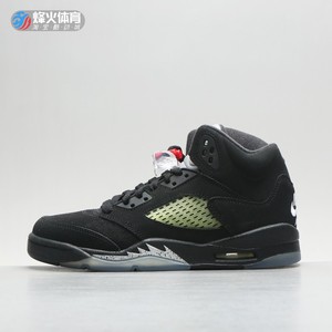 烽火 air jordan 5 retro aj5 黑银钩子元年篮球鞋 845036-003