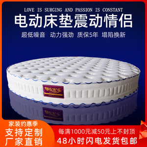 电动床垫震动情侣激情多功能爱爱乳胶垫卧床智能小型夫妻助力圆床
