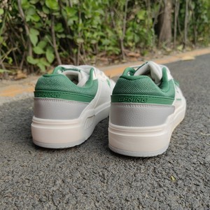 李宁lining 低帮透气平衡白绿板鞋百搭时尚街头休闲鞋agcs155-3