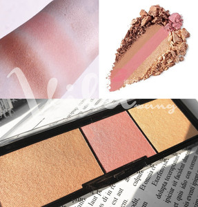 包邮德国购 现货kiko三色修容盘 腮红高光阴影 新款 新手学生