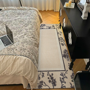 何以为家 原创 床边毯卧室客厅羊毛地毯轻奢高级感房间床尾毯地垫