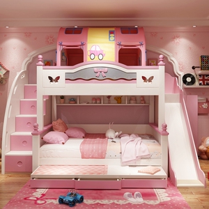儿童女生双层床