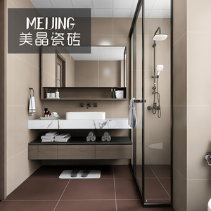 咖啡色瓷砖600客厅全瓷地砖120卫生间墙复古卡其现代中式哑光防滑