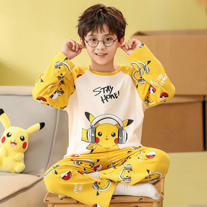 皮卡丘儿童睡衣纯棉