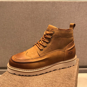 ugg男鞋 2021年新款 冬季青春潮流 雪地靴户外青年休闲头层牛皮鞋